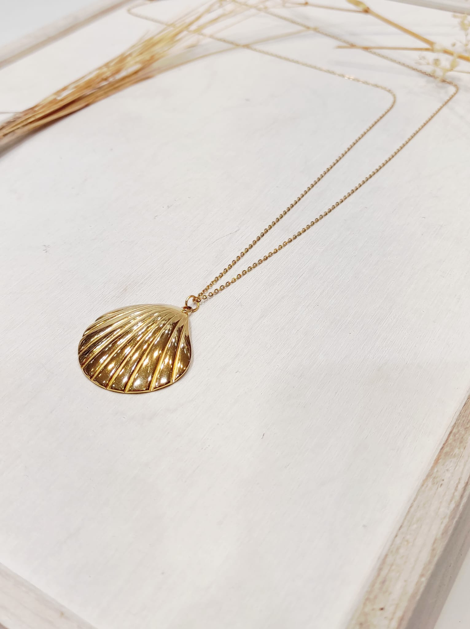 Wholesaler LOLO & YAYA - 90cm long necklace with stainless steel shell