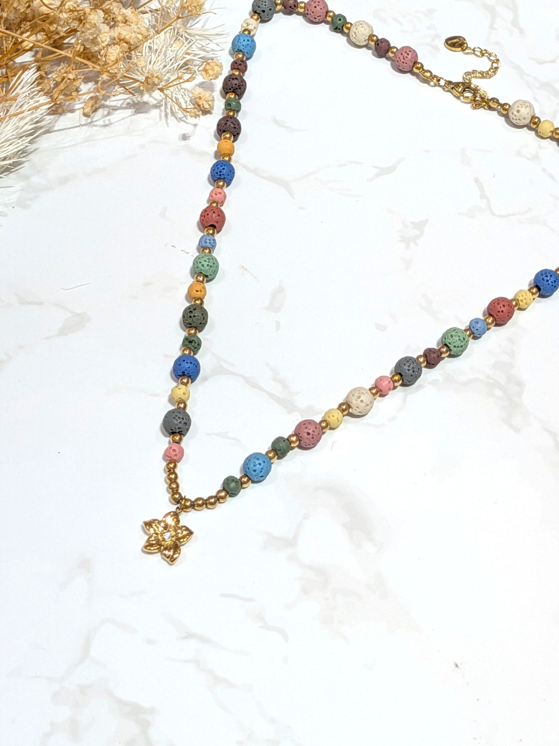 Wholesaler LOLO & YAYA - Rowynnie pearl necklace with steel pendant