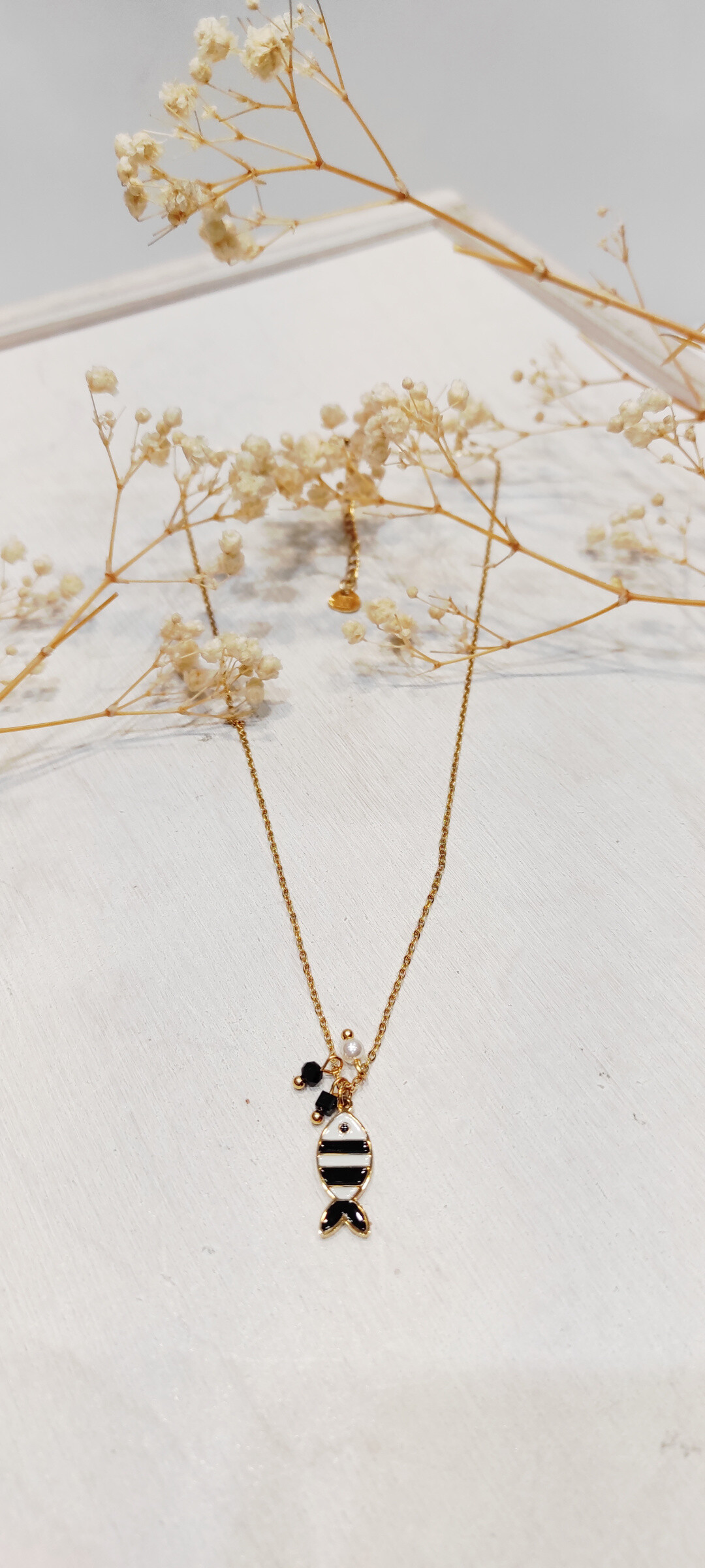 Grossiste Lolo & Yaya - Collier avec poisson Coraly en acier inoxydable