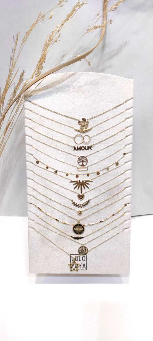 Wholesaler LOLO & YAYA - Set of 16 timeless steel necklaces