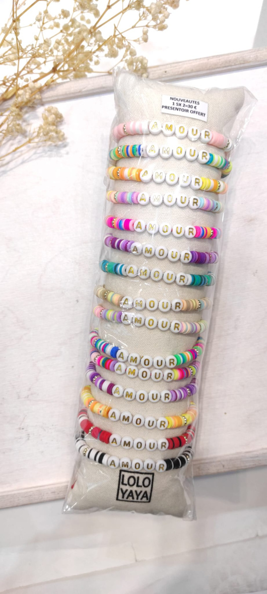 Wholesaler LOLO & YAYA - Set of 20 Festivalook sliding knot bracelets, Unit €2