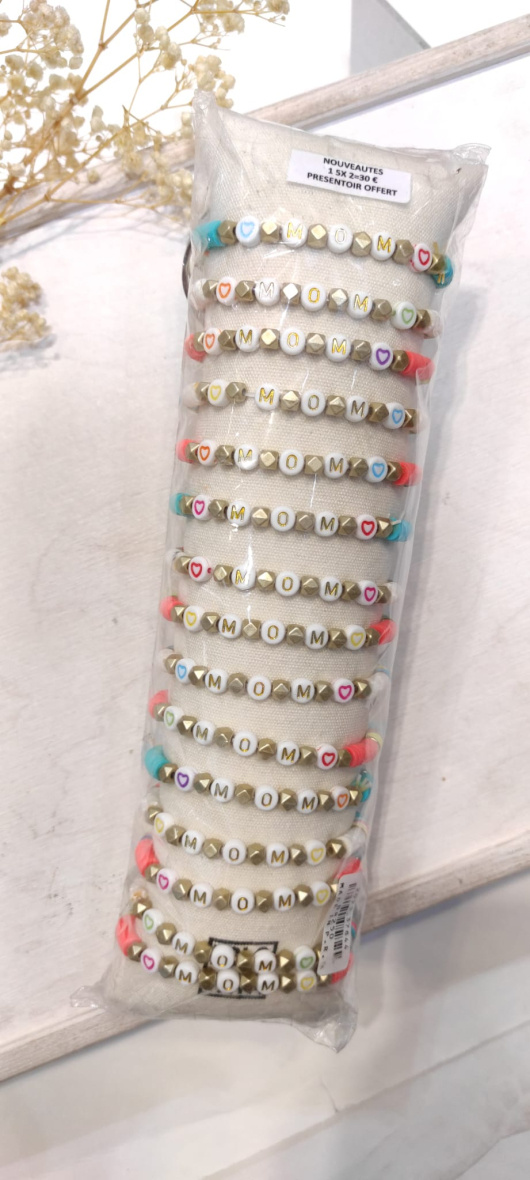 Wholesaler LOLO & YAYA - Set of 20 Festivalook elastic bracelets, Unit €2