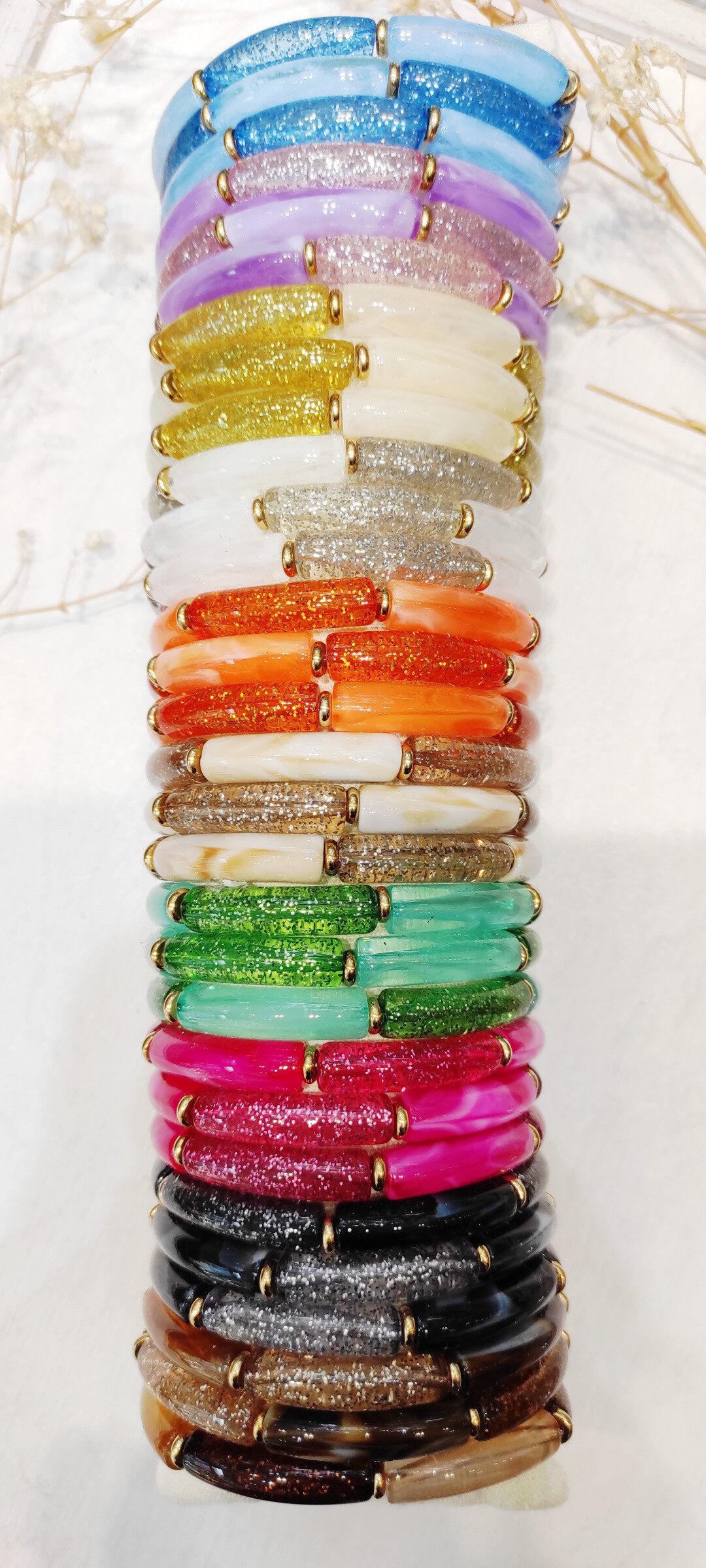 Grossiste Lolo & Yaya - Lot de 30 bracelets élastique/2€90 l’unité sur présentoir offert