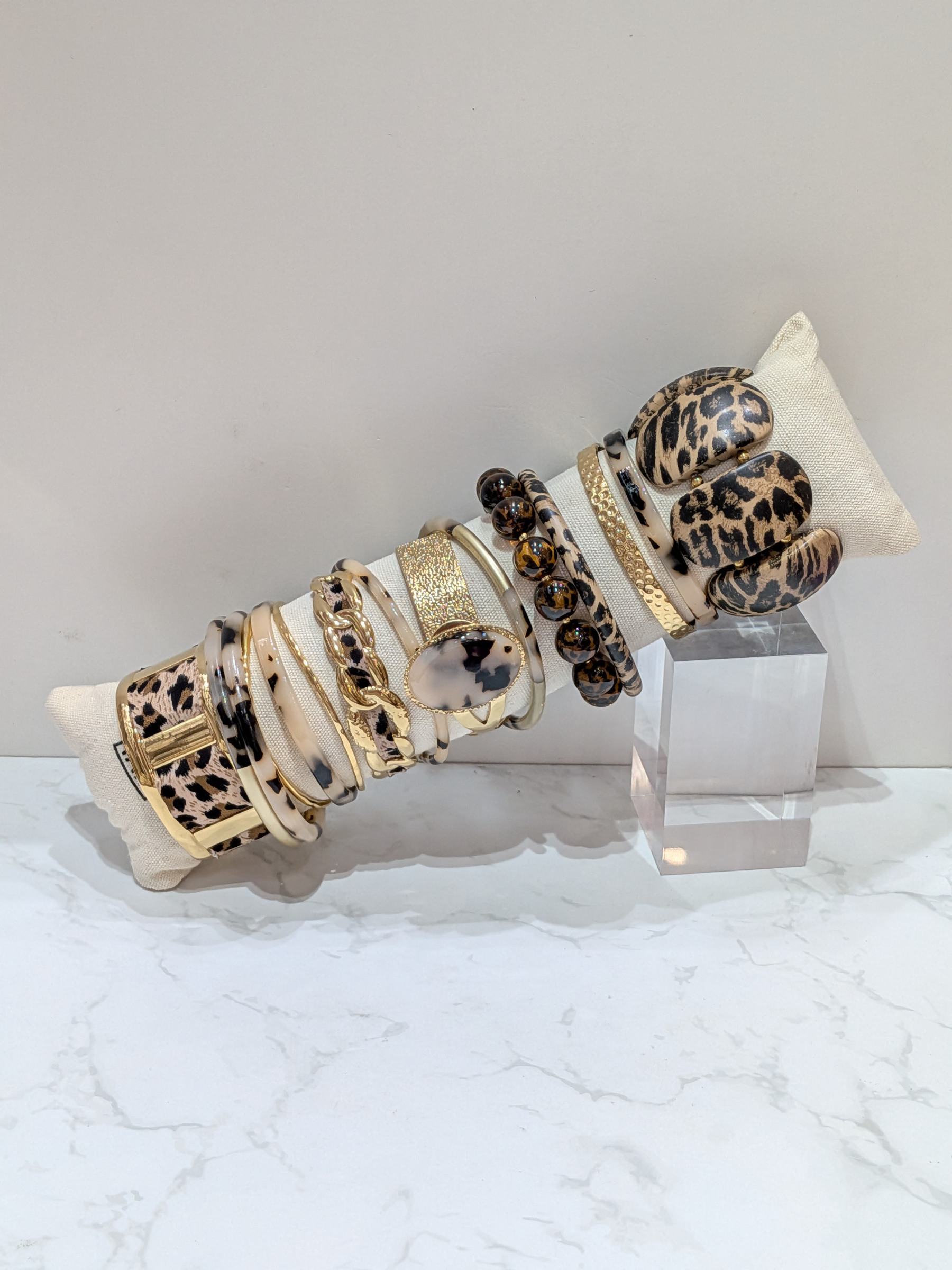 Grossiste LOLO & YAYA - Lot de 12 bracelets safari noir