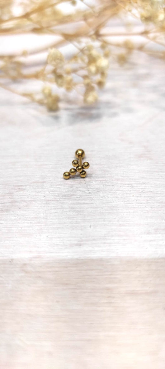 Wholesaler Lolo & Yaya - 7mm stainless steel stud ear piercing