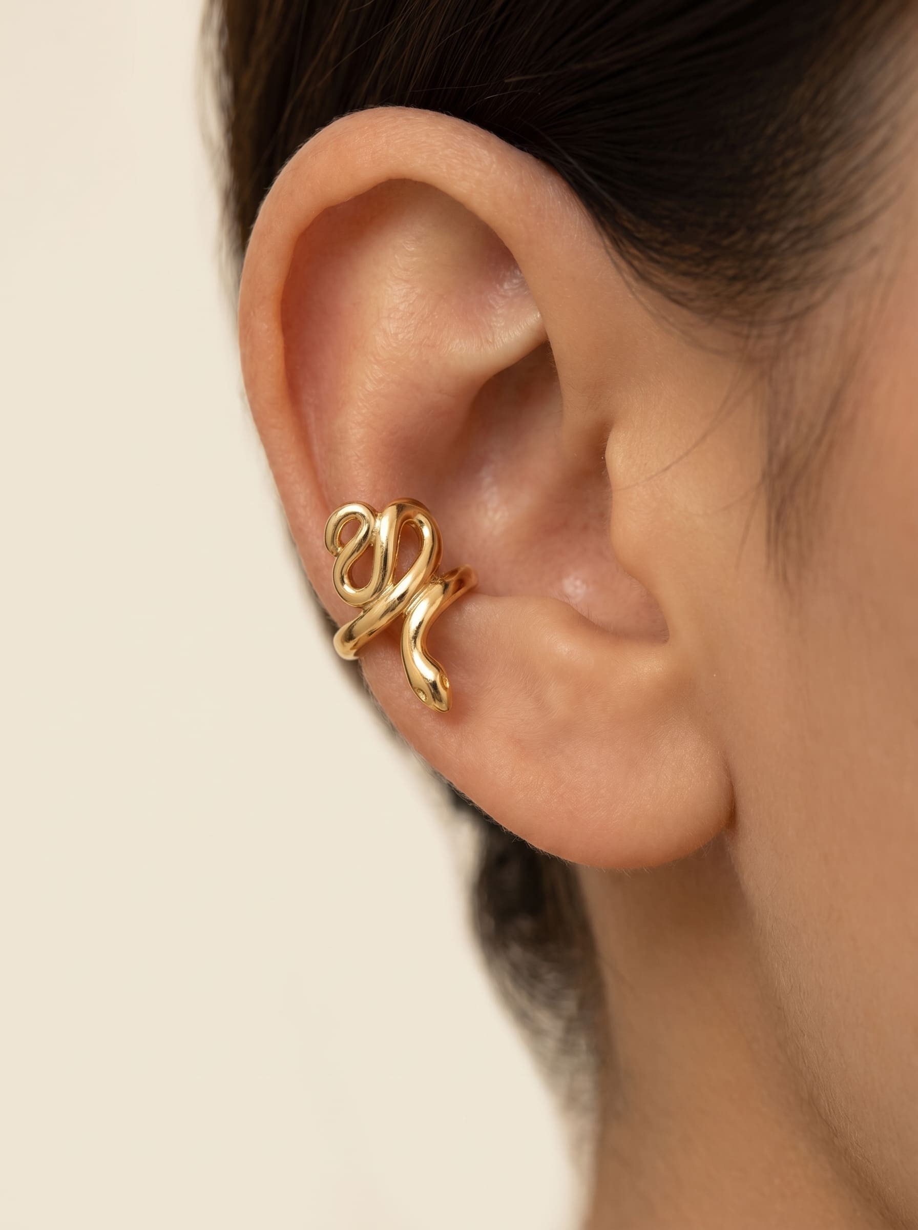 Grossiste LOLO & YAYA - Ear Cuff Serpentine Dorée