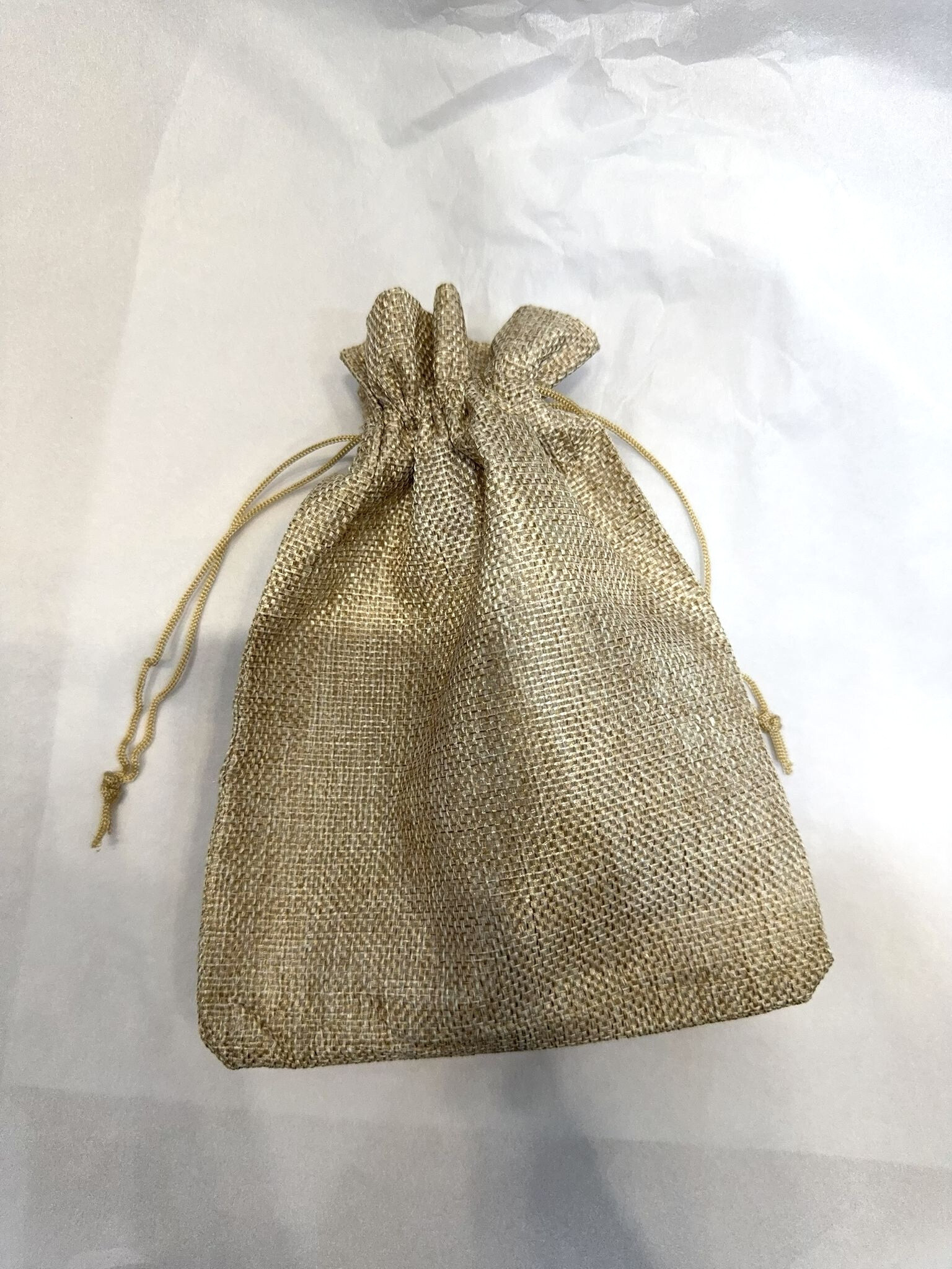 Großhändler Lolo & Yaya - Großer Sackleinen-Verpackungsbeutel, 20 cm x 15 cm