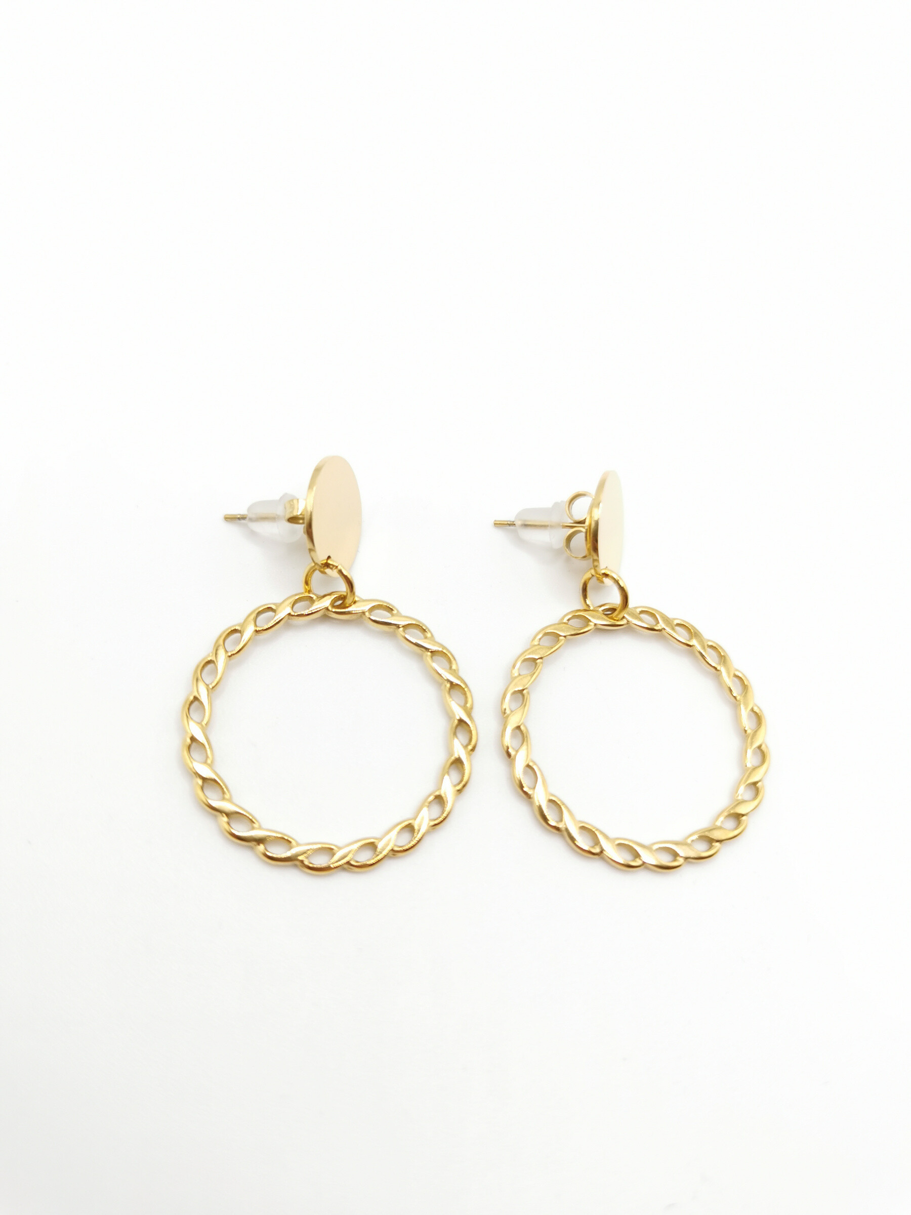 Grossiste LOMINA - Boucles d'oreilles acier inoxydable