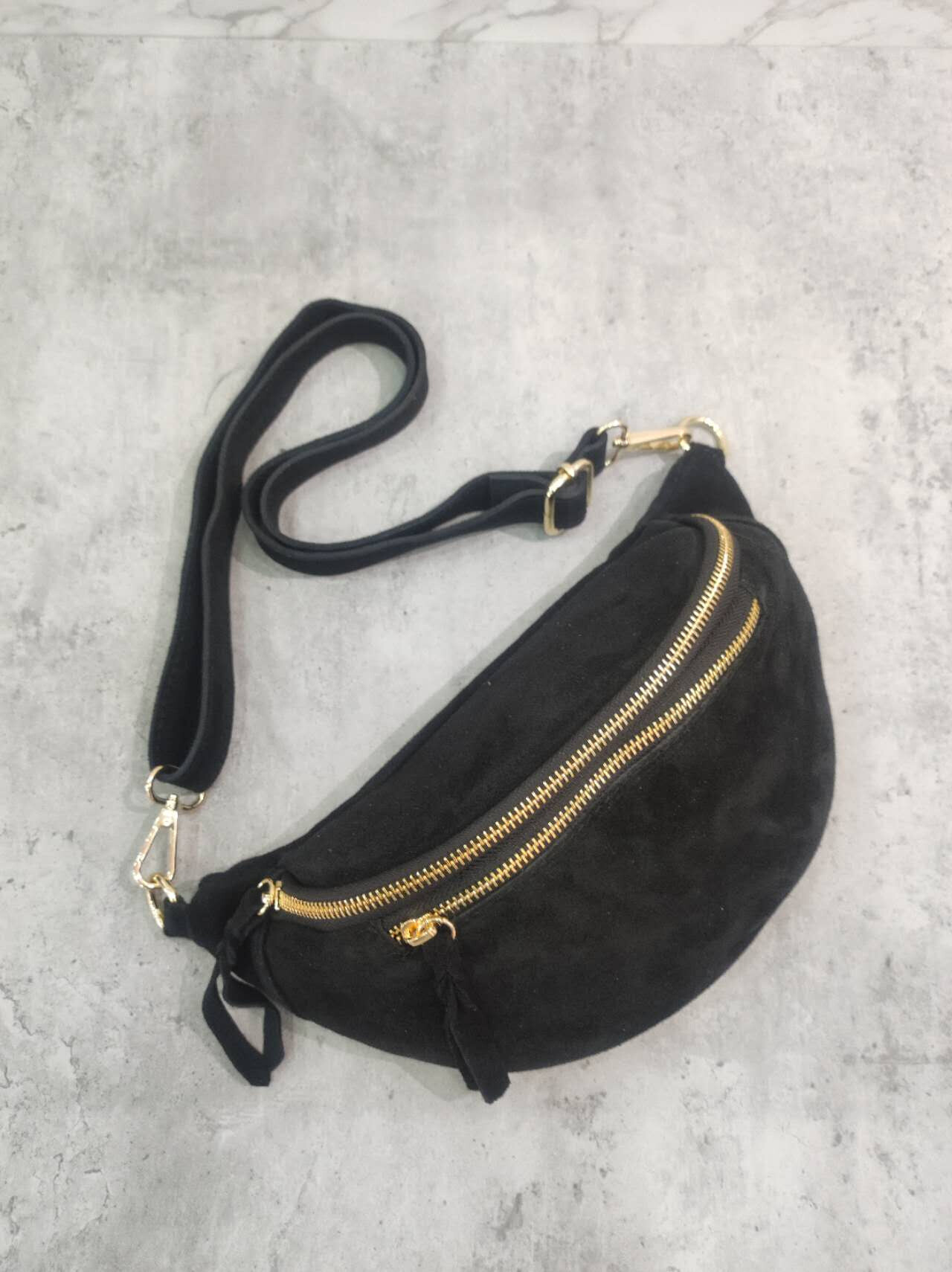 Wholesaler Lorenzo - Double zip leather belt bag
