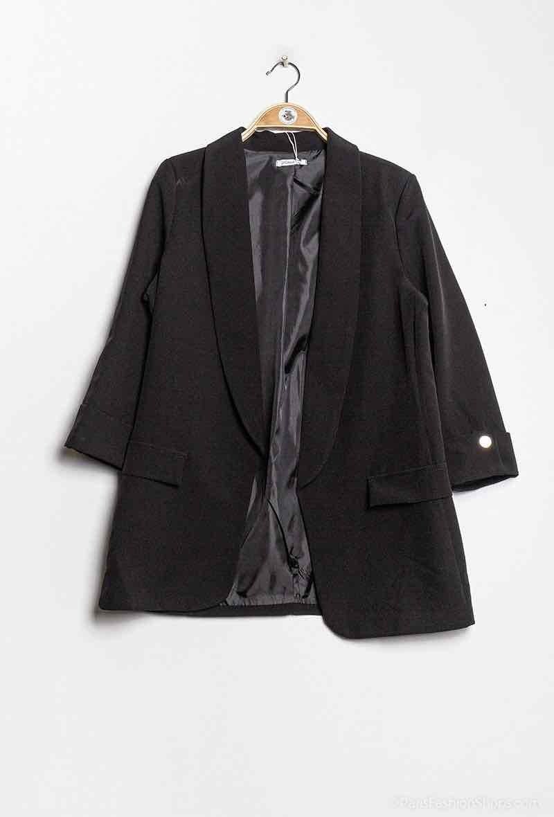 Grossiste Loriane - Blazer à manches 3/4 GRAND TAILLE