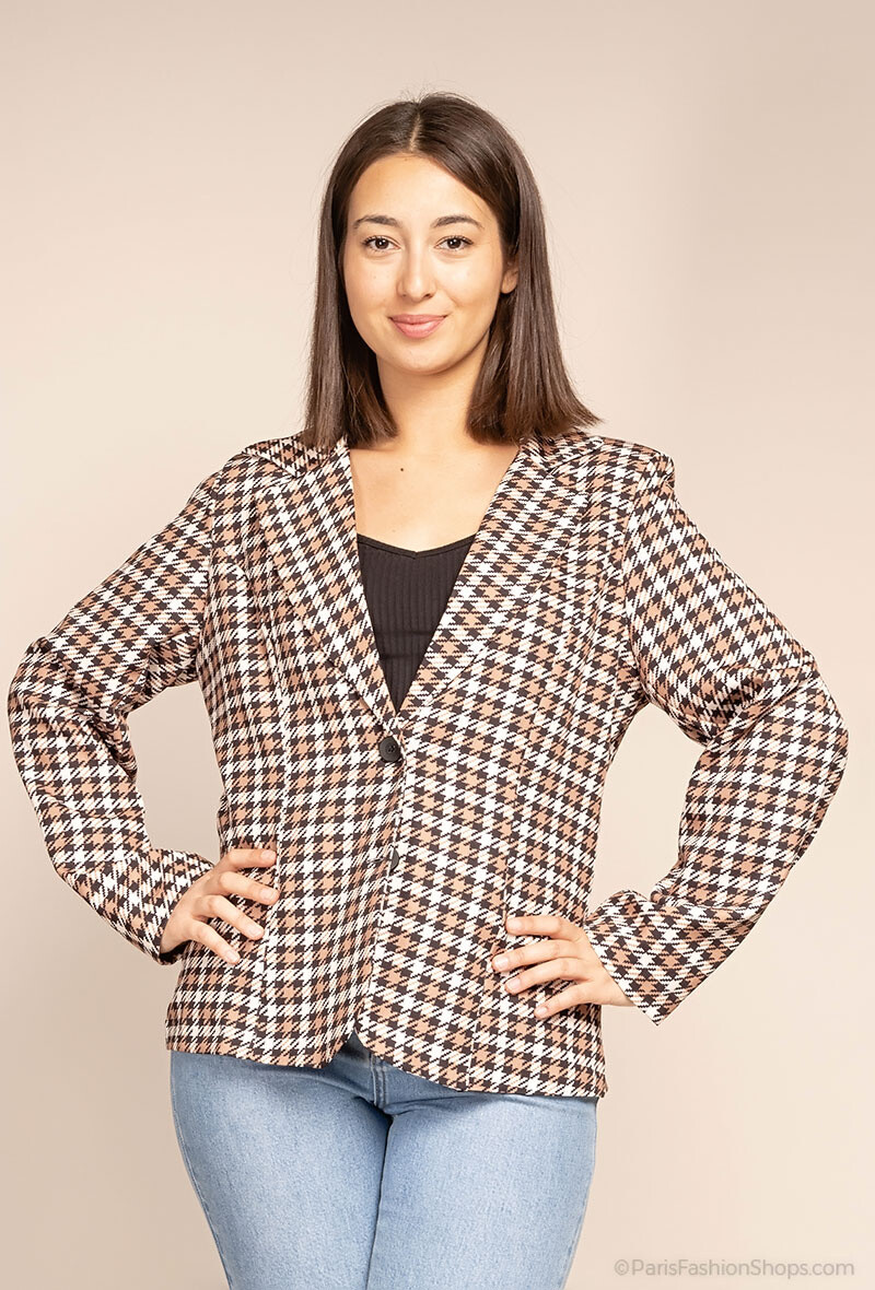 Großhändler Loriane - Karierter Blazer