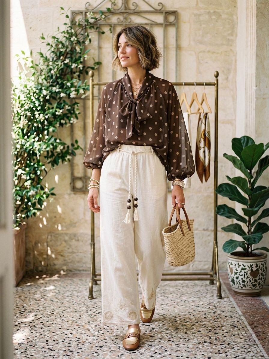 Grossista Loriane - Blusa a pois