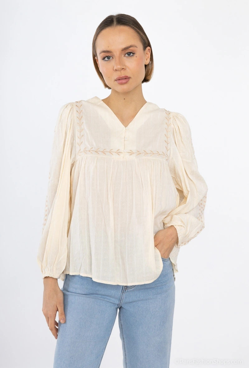 Grossista Loriane - BLOUSE MANCHE LONGUE