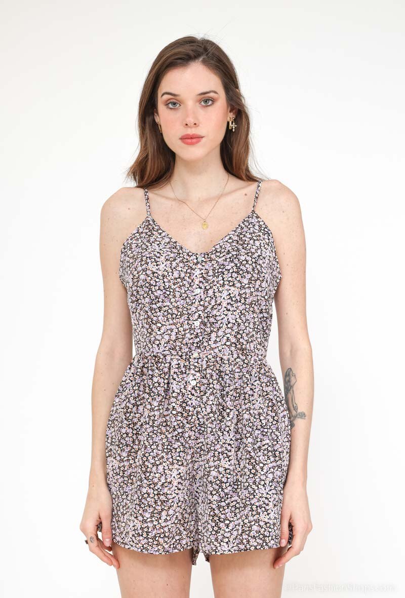 Mayorista Loriane - Mono corto con estampado floral