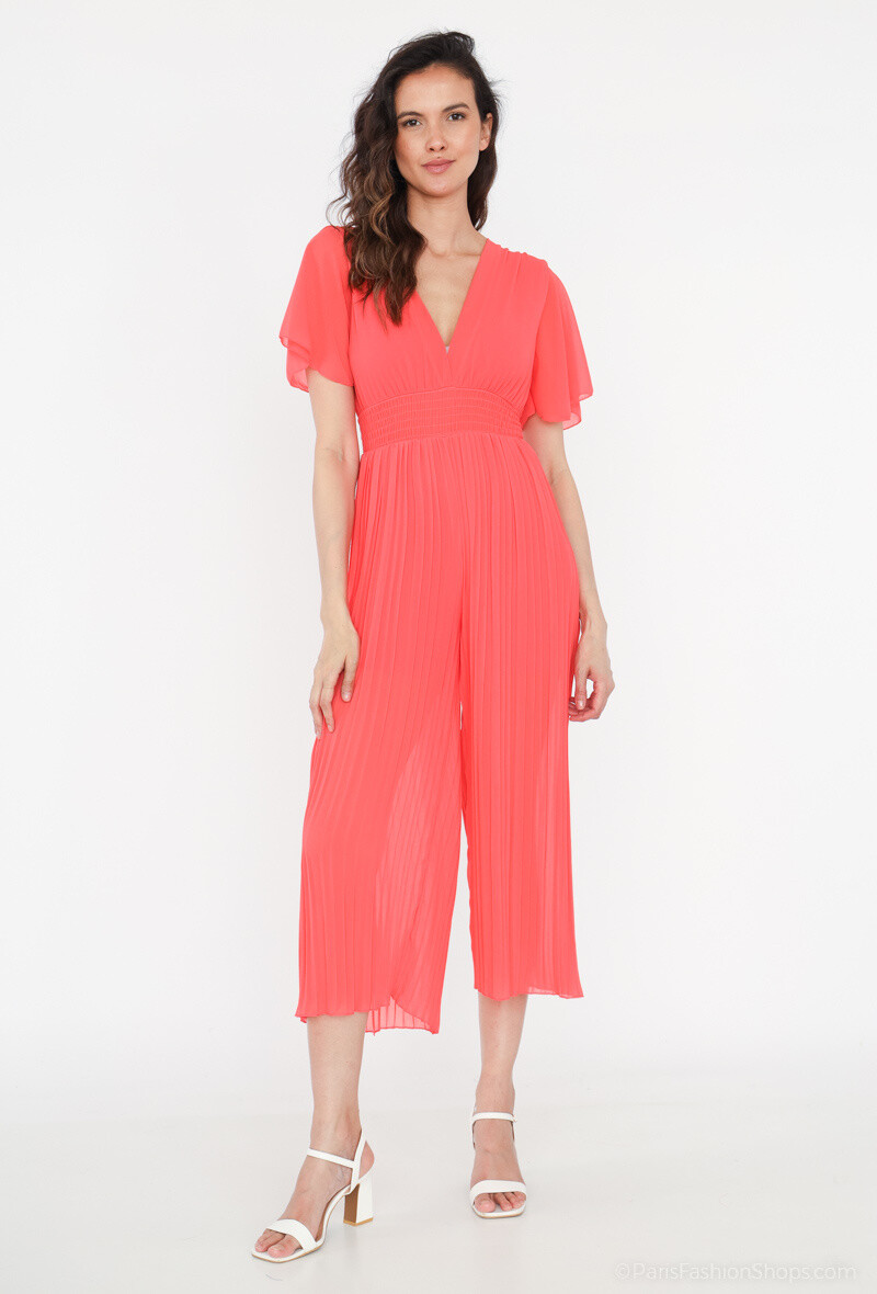 Grossiste Loriane - Combinaison plissée  avec doublure en viscose