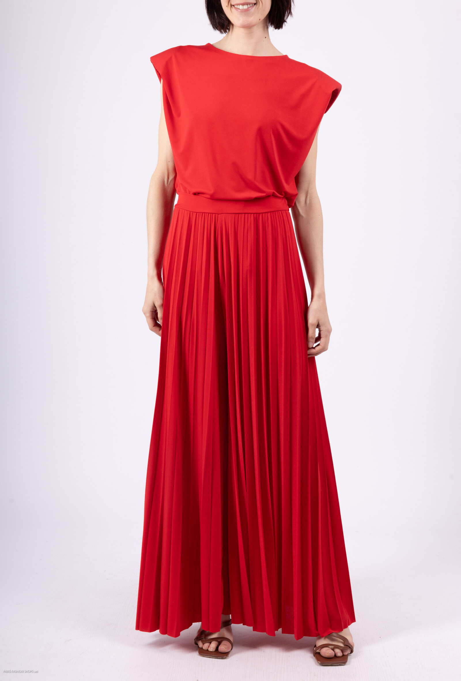 Grossiste Loriane - Ensemble uni haut + pantalon