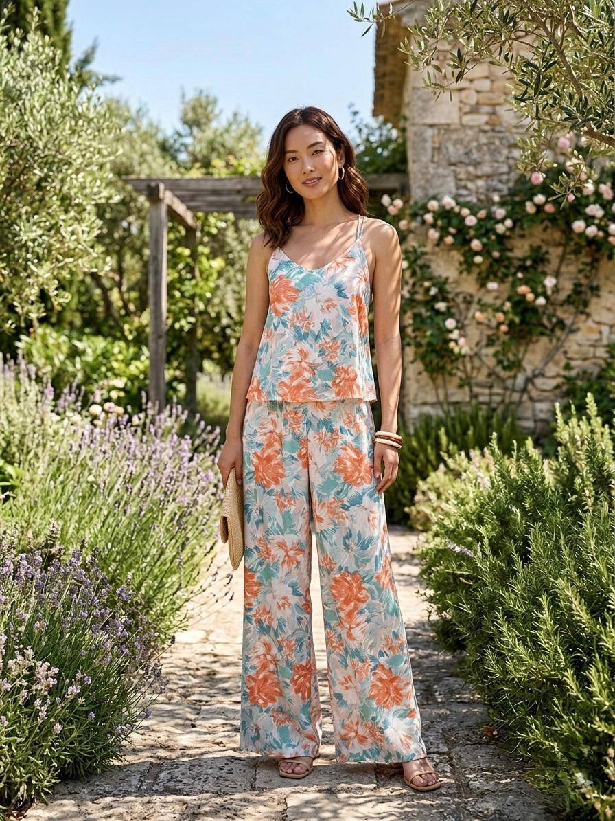 Mayorista Loriane - Conjunto de estampado floral