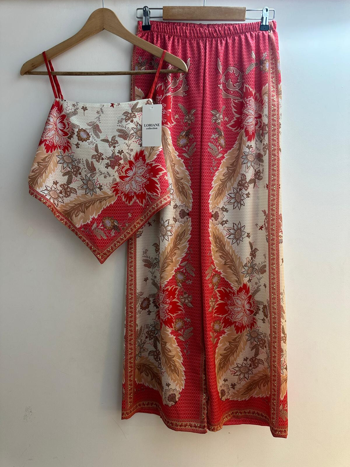 Grossista Loriane - Set top e pantaloni stampati