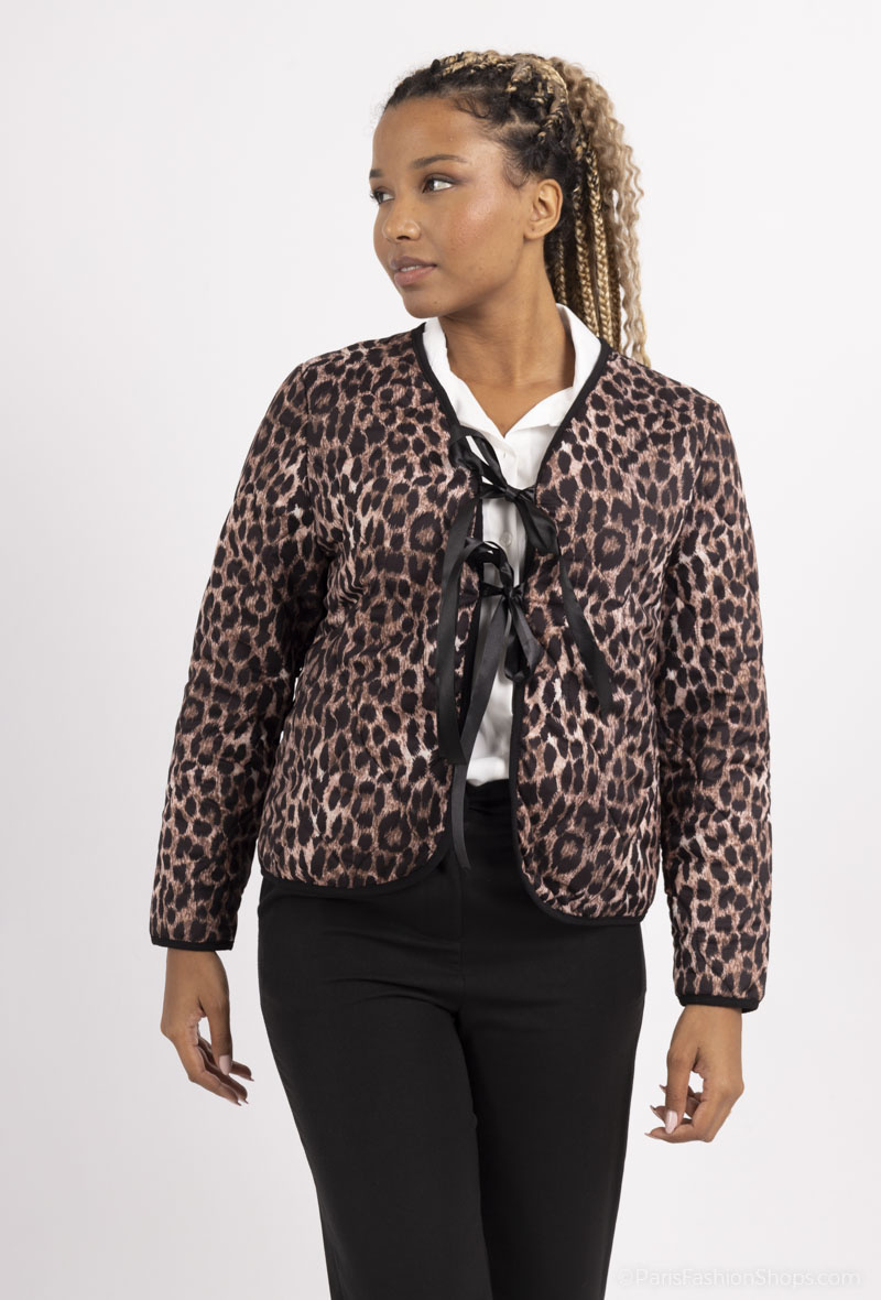 Wholesaler Loriane - Leopard print vest