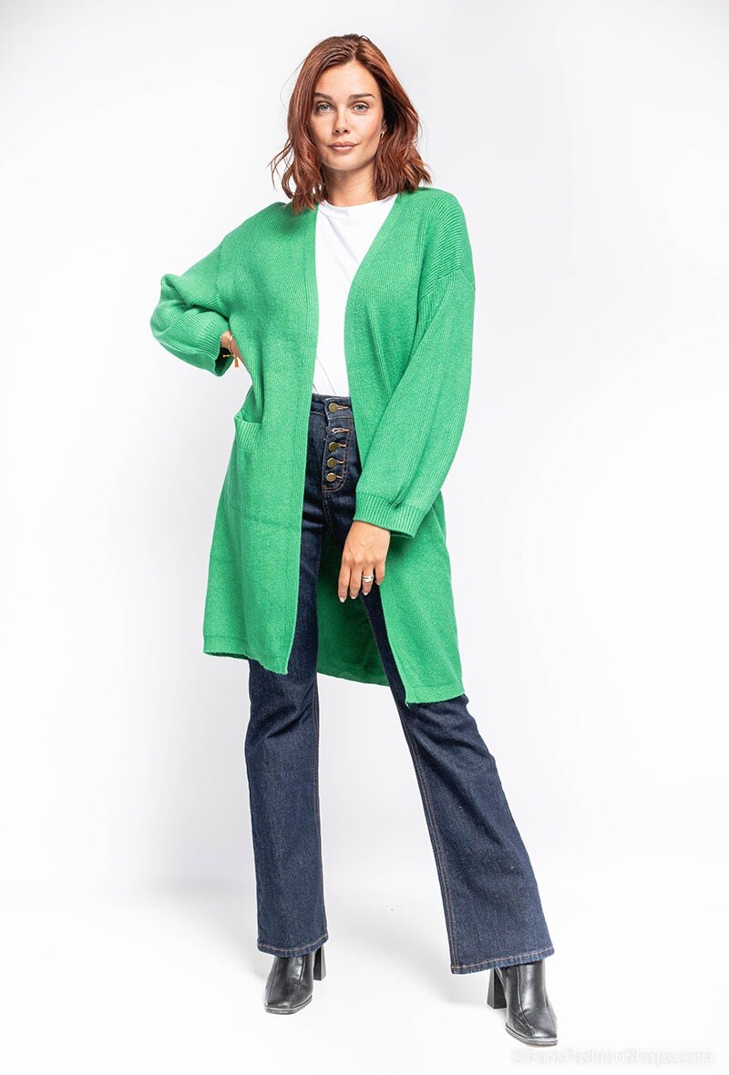 Grossiste Loriane - Gilet long uni