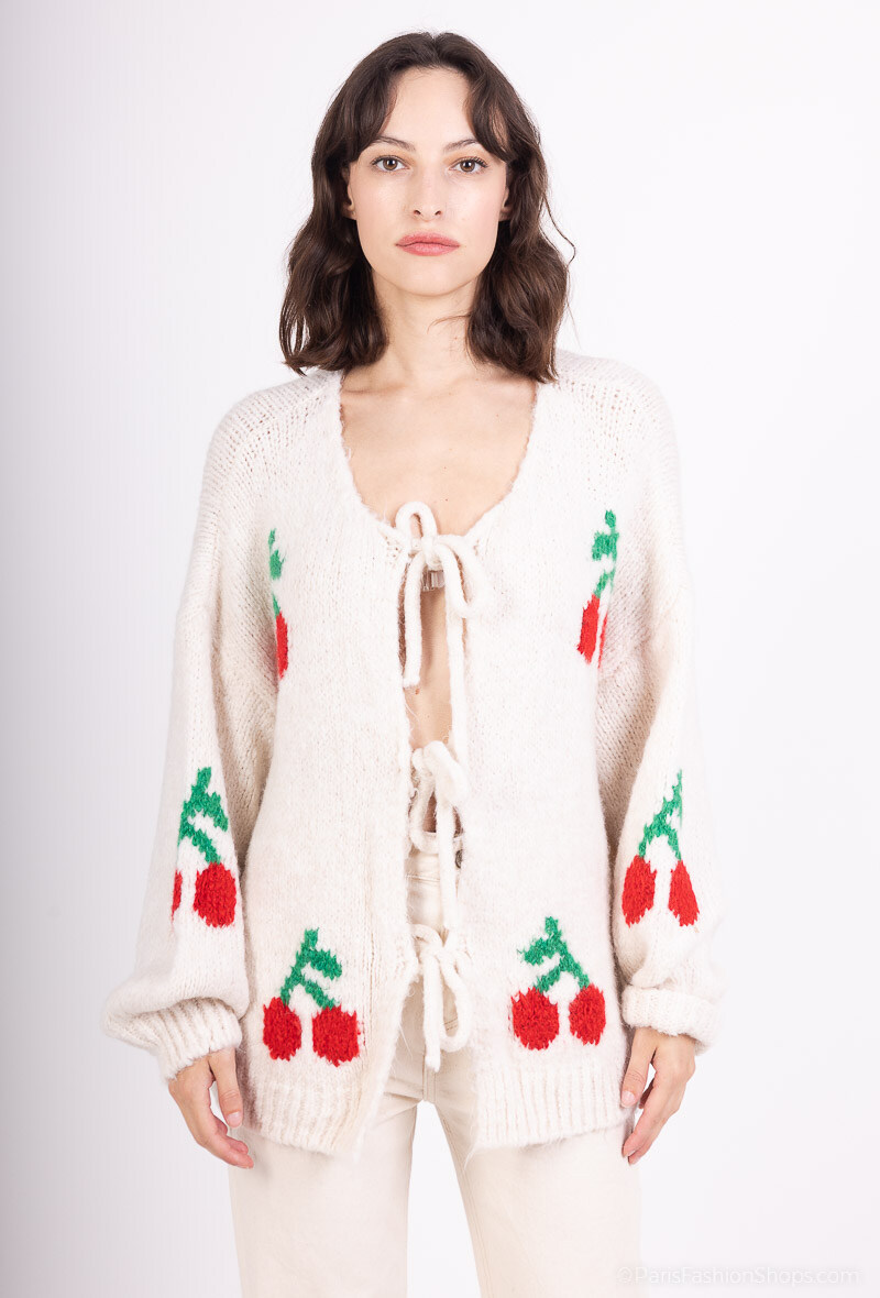 Grossista Loriane - Gilet in lana con lacci