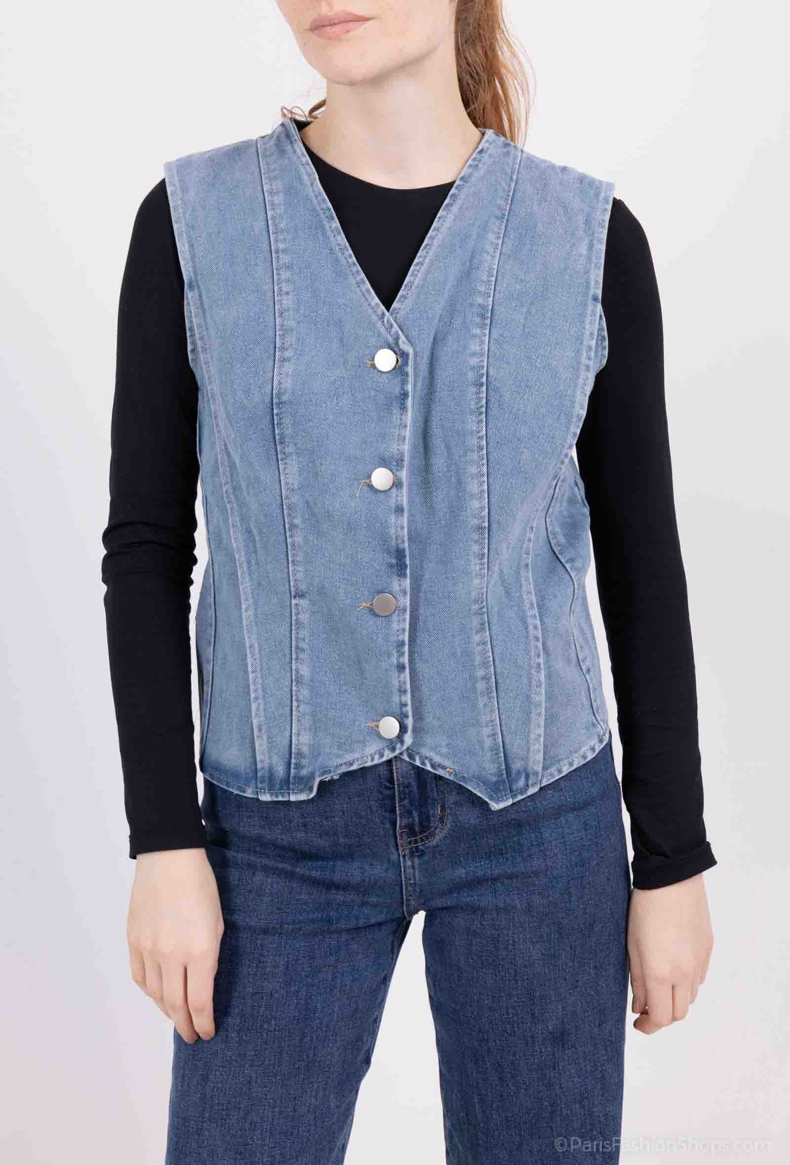 Grossista Loriane - Gilet di jeans