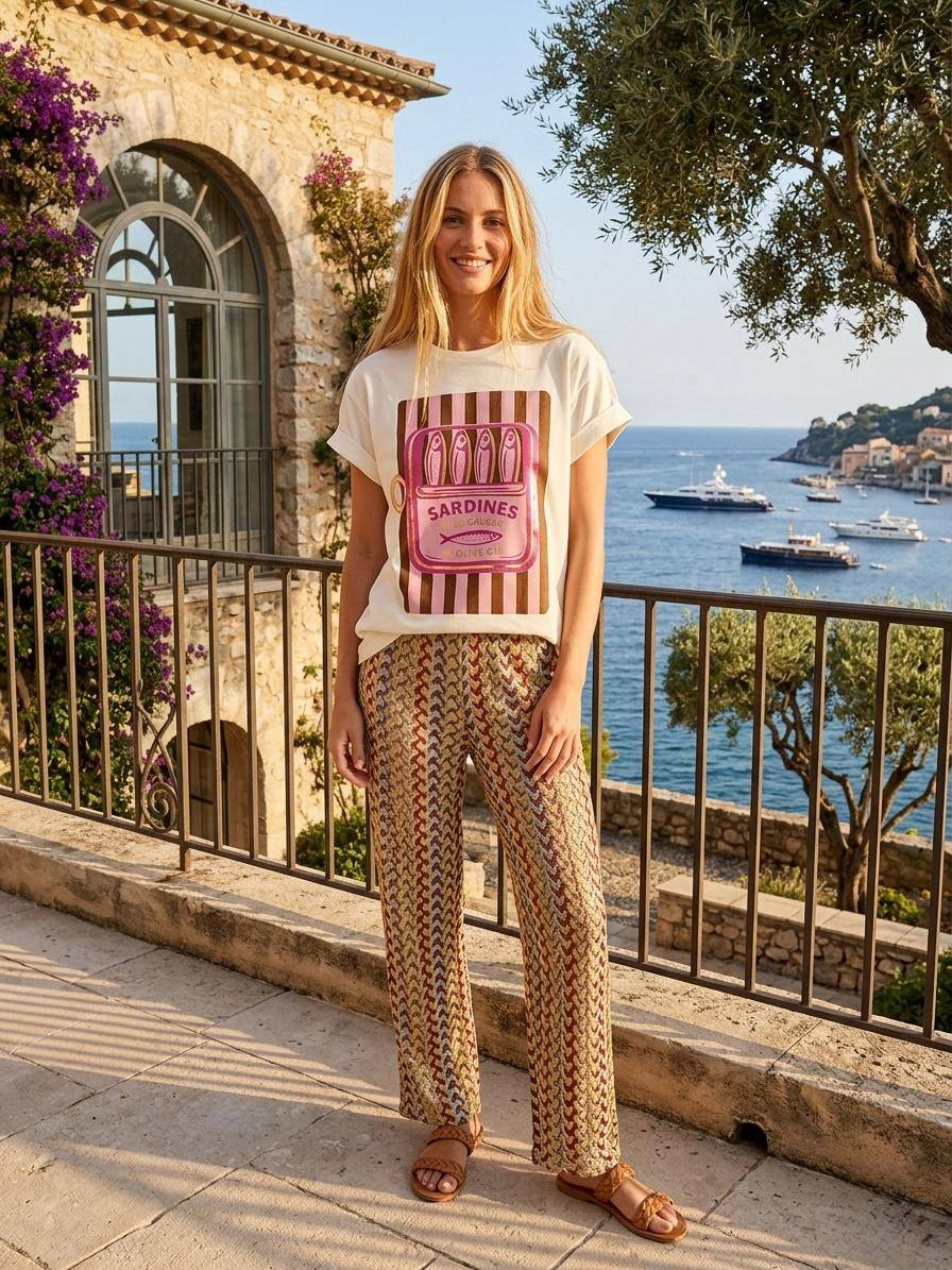 Mayorista Loriane - Pantalón de rayas verticales