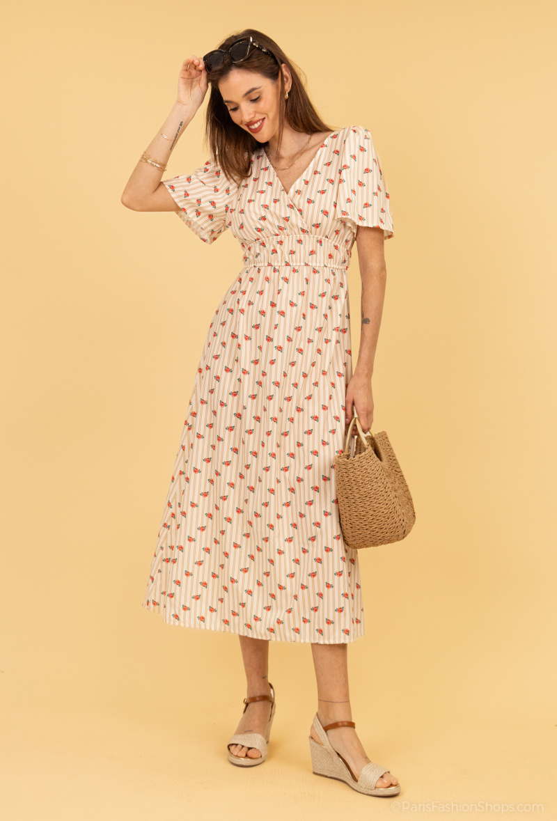 Wholesaler Loriane - long printed dress