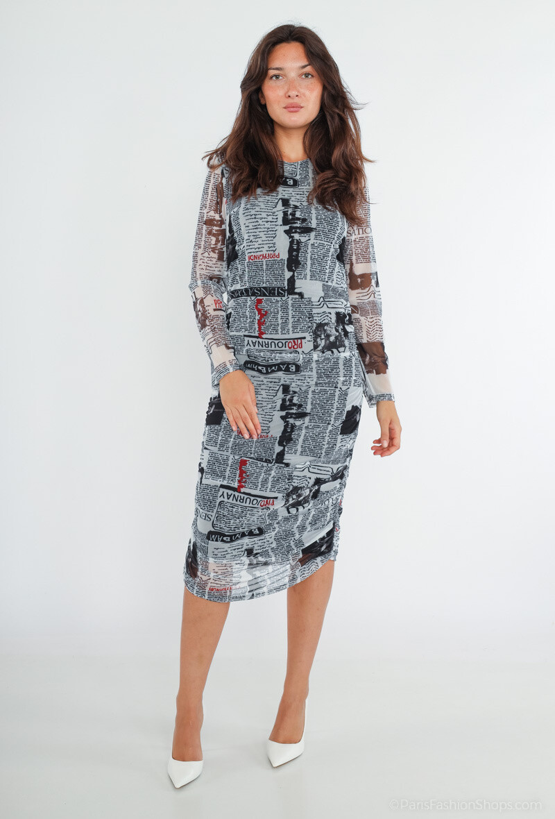 Grossista Loriane - Abito lungo in mesh