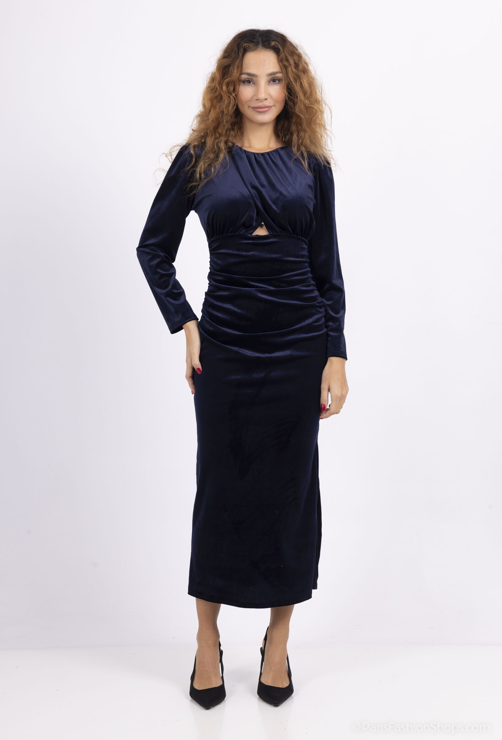 Wholesaler Loriane - Long velvet dress