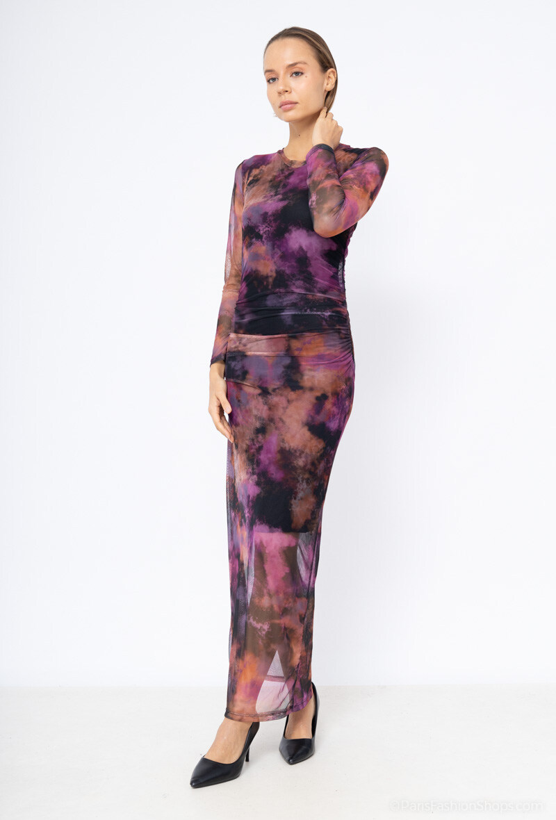 Mayorista Loriane - Vestido largo estampado