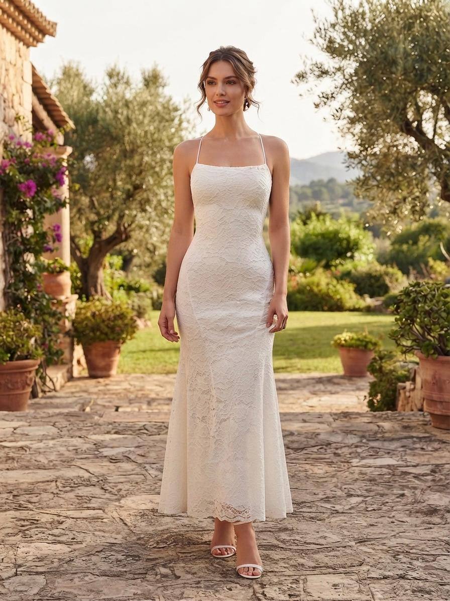 Mayorista Loriane - Vestido ajustado de encaje