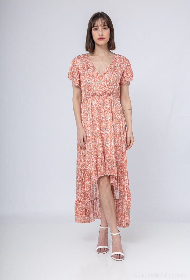 Großhändler Loriane - Asymmetrisches Blumenkleid