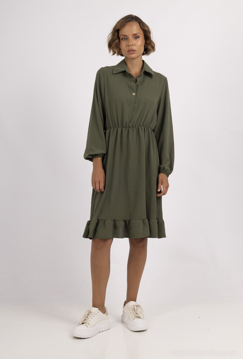 Mayorista Loriane - Vestido camisero fluido