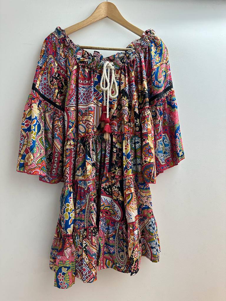 Mayorista Loriane - Vestido corto estampado