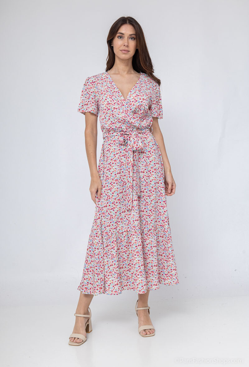 Großhändler Loriane - Langes Blumenkleid