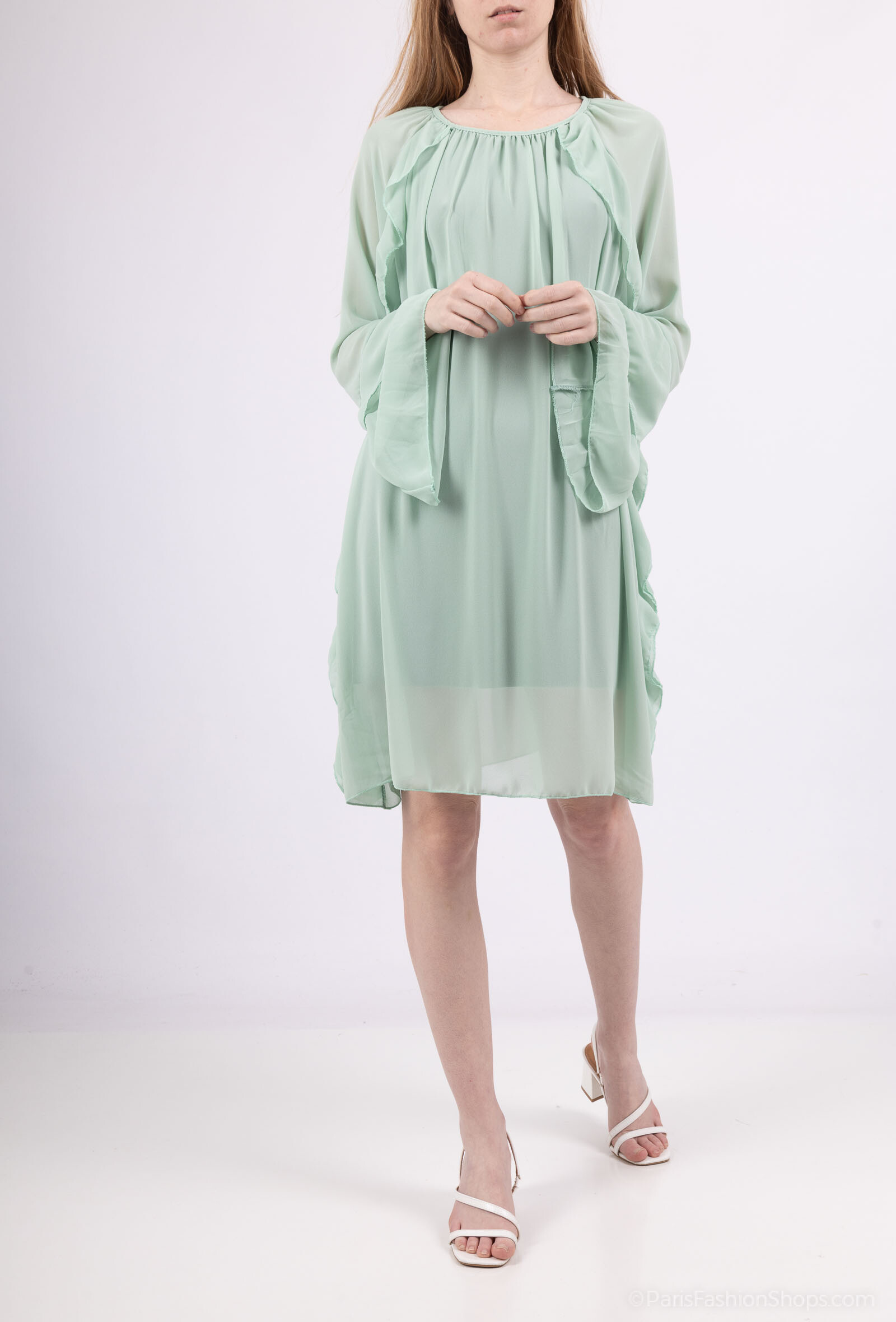 Großhändler Loriane - Mittenlanger Kleid vereint