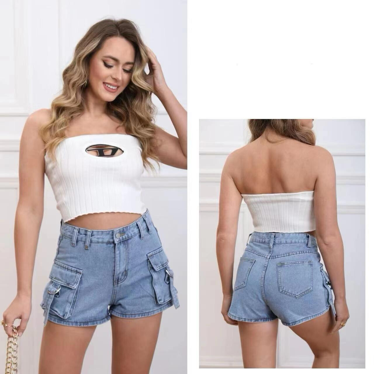 Grossiste Loriane - Short en jean