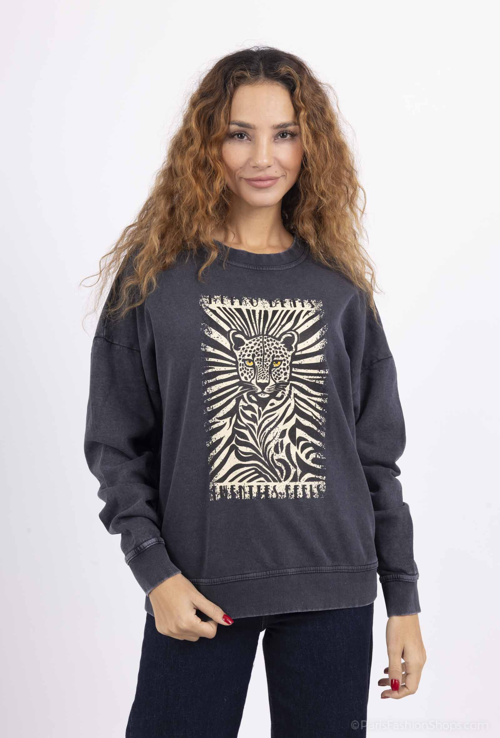 Wholesaler Loriane - Printed sweatshirt