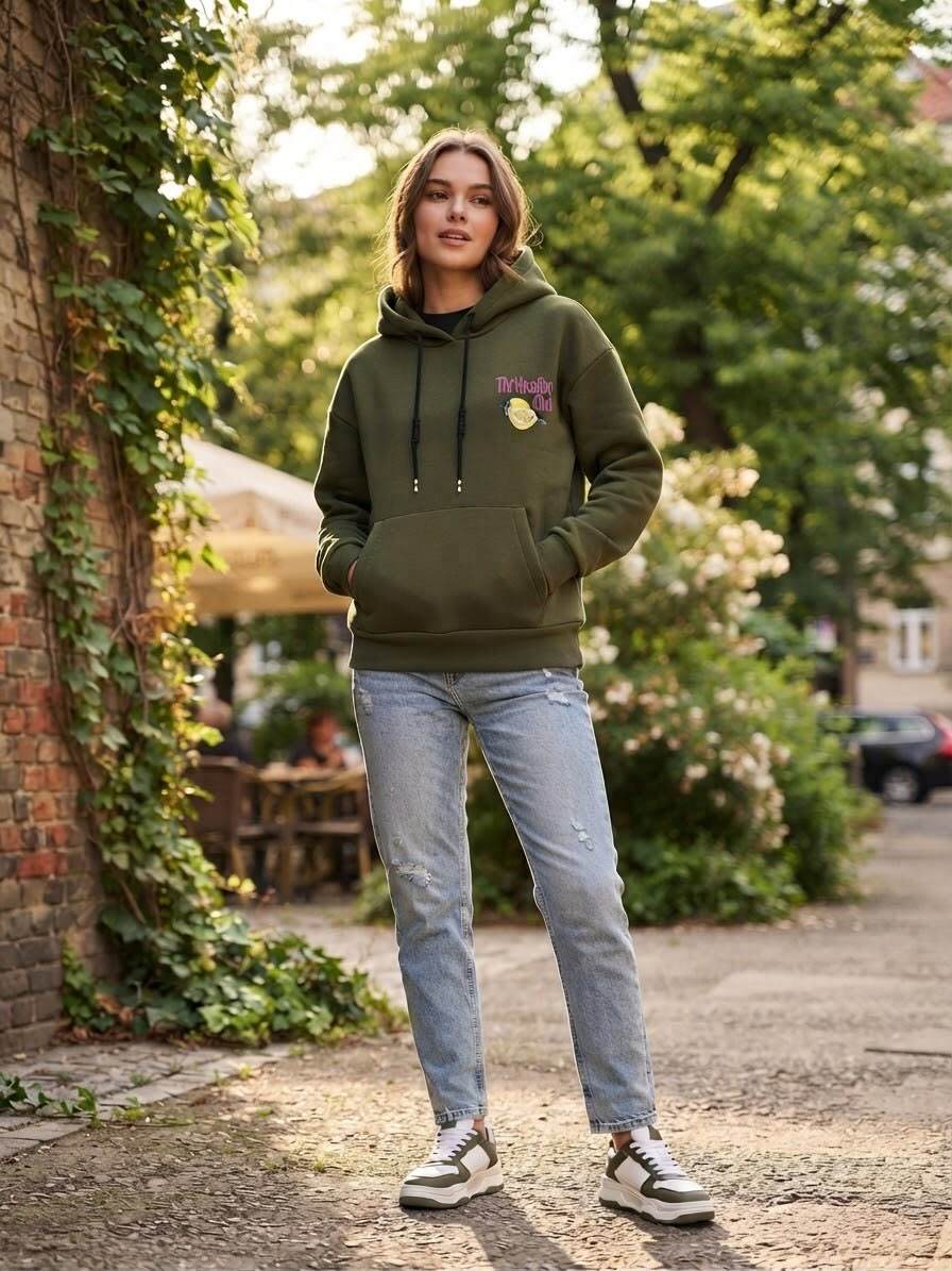 Großhändler Loriane - Einfarbiger Hoodie
