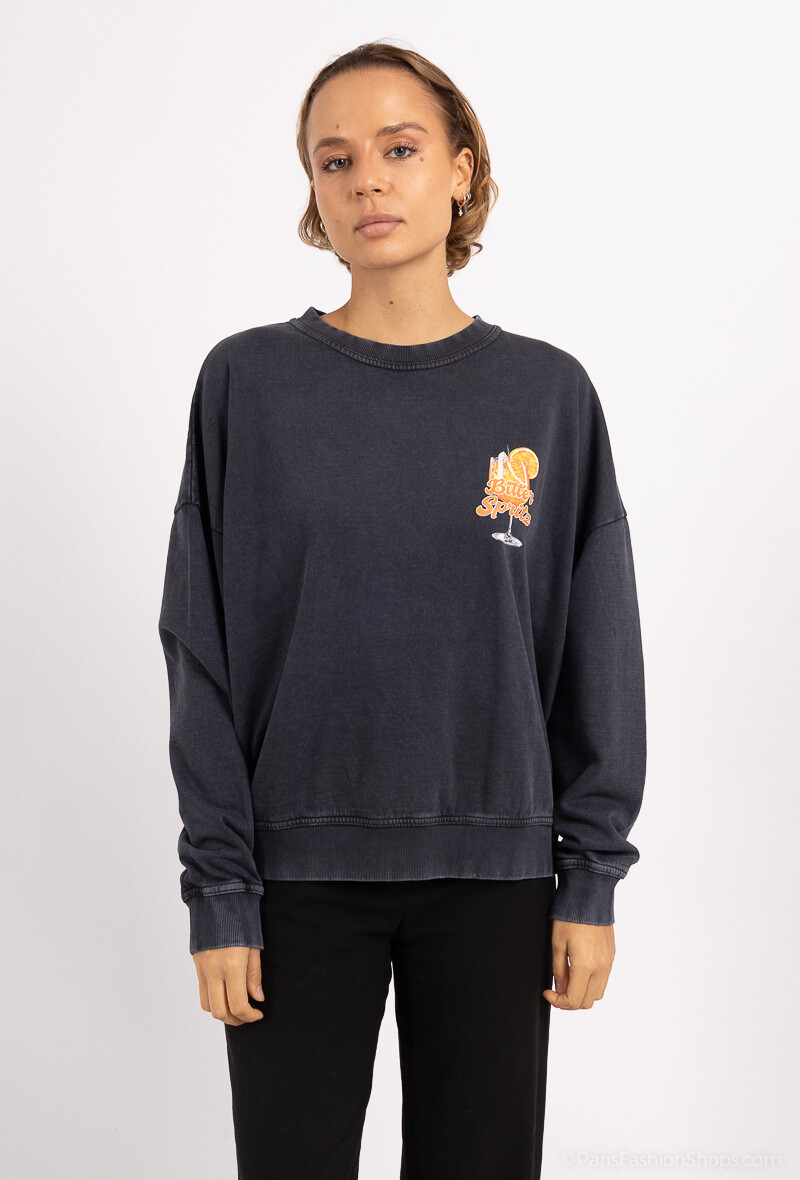 Grossiste Loriane - Sweat imprimé délavé