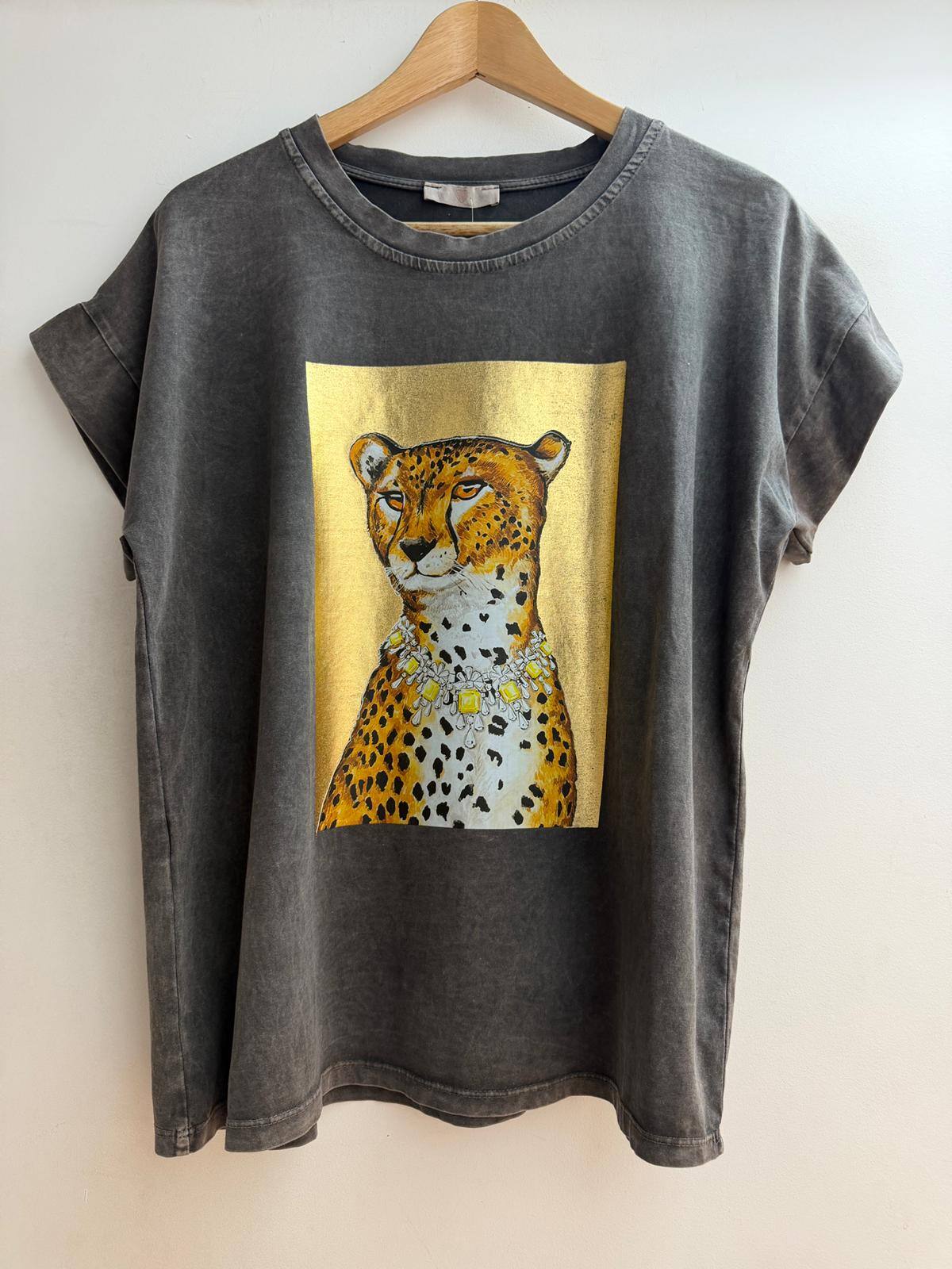 Grossista Loriane - T-shirt stampata effetto vintage
