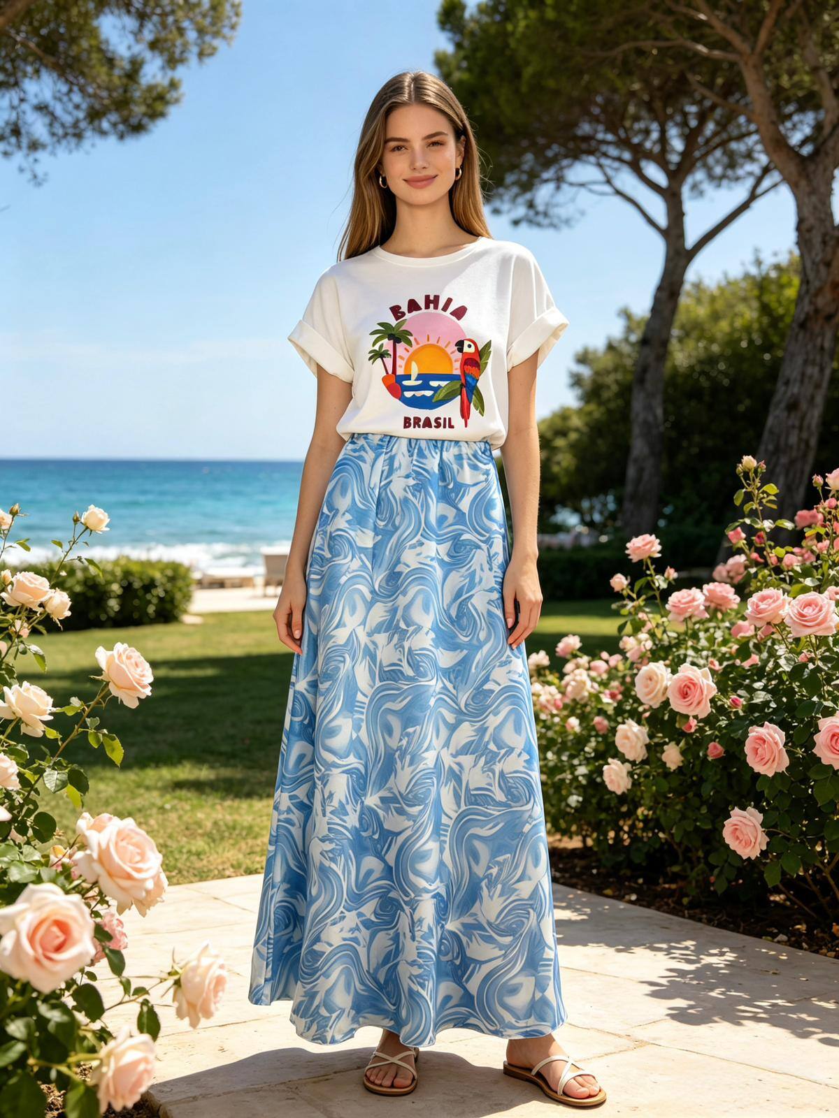 Großhändler Loriane - Bedrucktes T-Shirt