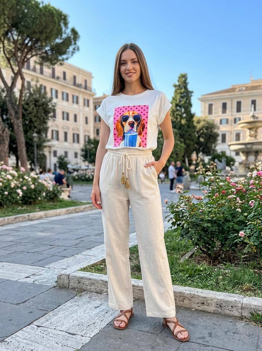 Großhändler Loriane - Bedrucktes T-Shirt