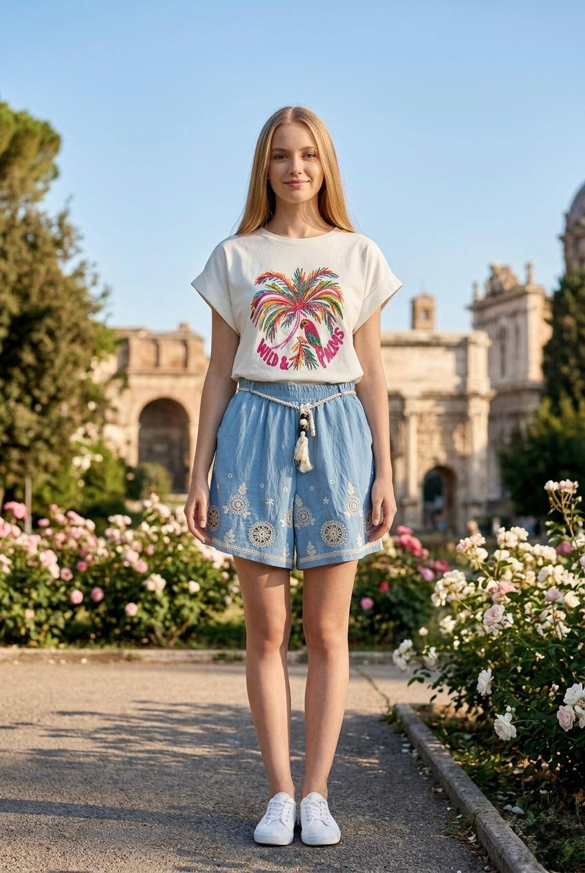 Großhändler Loriane - Bedrucktes T-Shirt