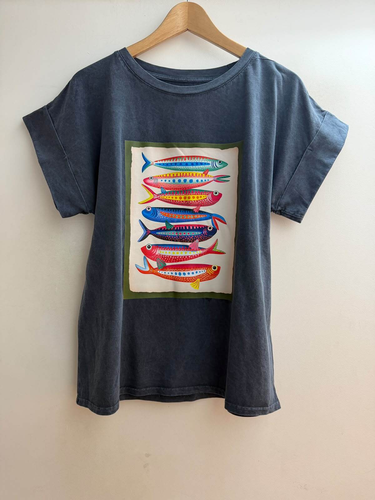 Grossiste Loriane - T-shirt délavé imprimé