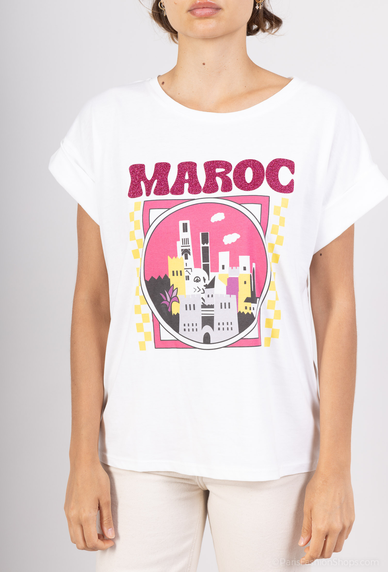 Großhändler Loriane - Bedrucktes T-Shirt