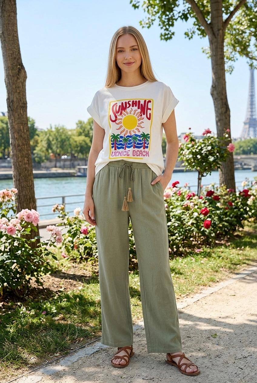 Großhändler Loriane - Bedrucktes T-Shirt