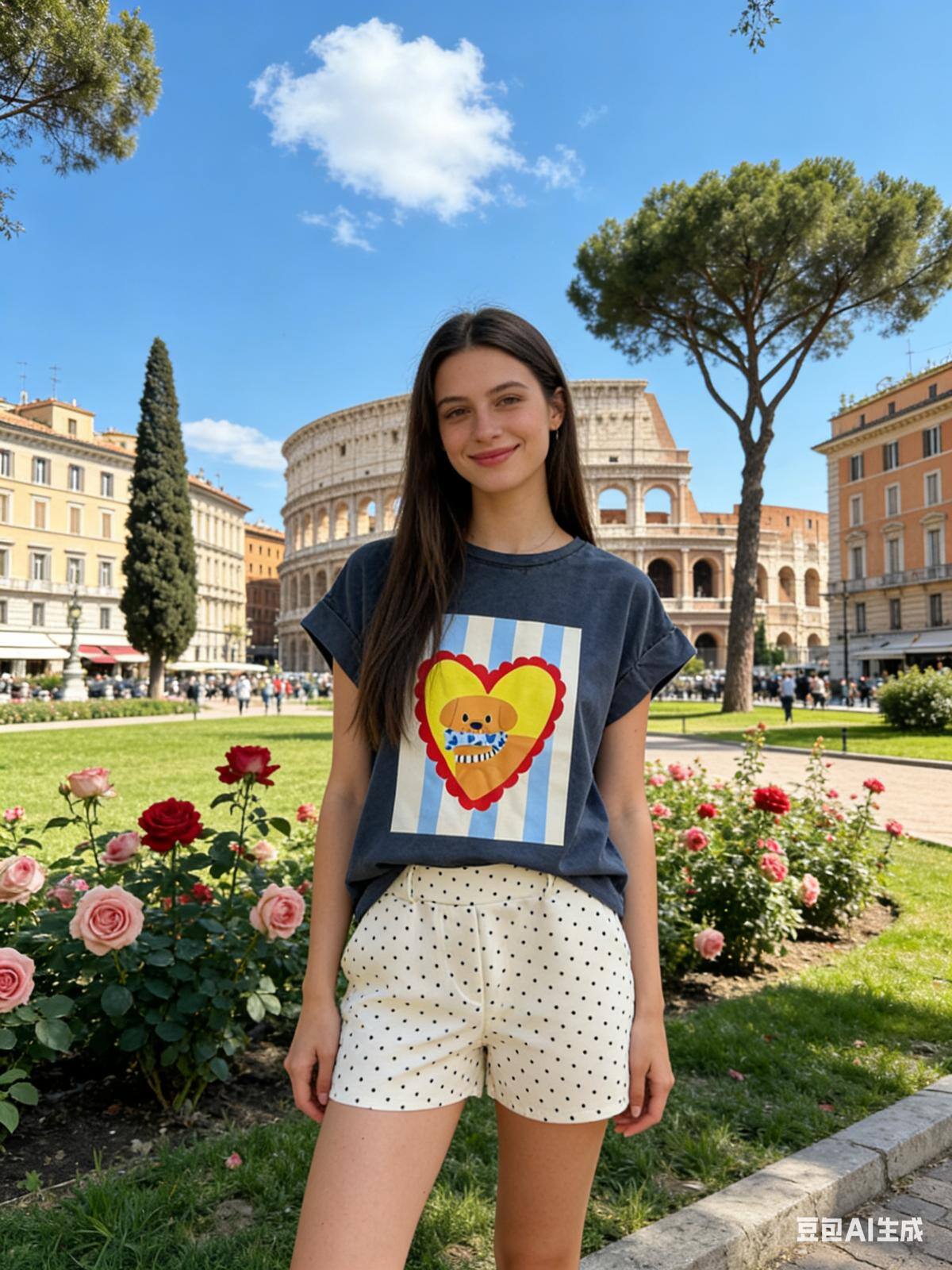 Grossista Loriane - T-shirt stampata effetto lavato