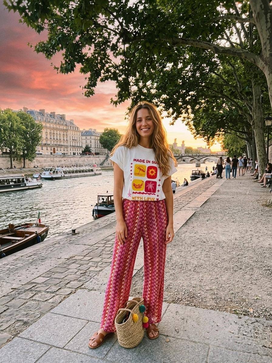 Großhändler Loriane - Bedrucktes T-Shirt